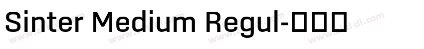 Sinter Medium Regul字体转换